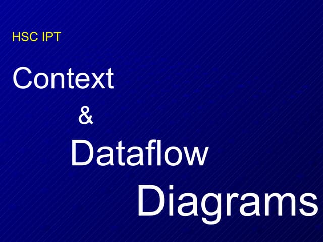 HSC Context and data flow diagrams ( DFD )
