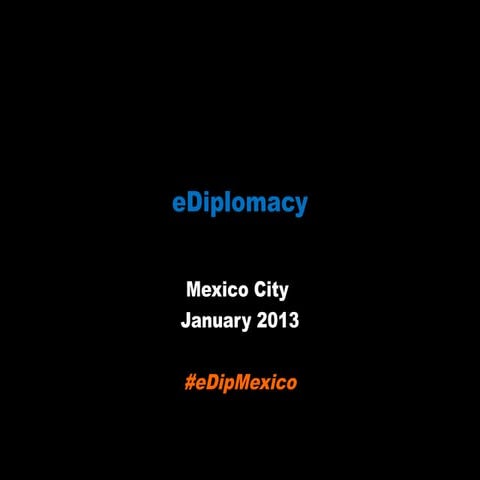 Context and e competencies for diplomats - jan 13