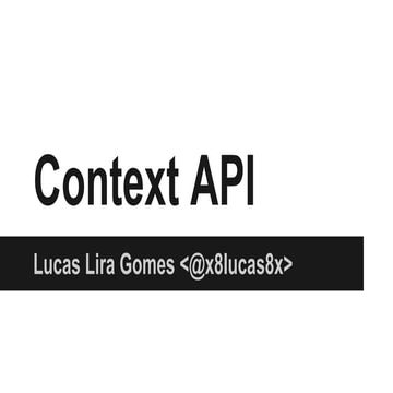 Context API in React