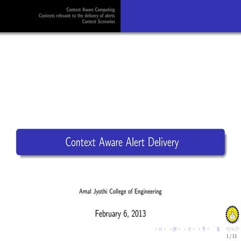 Context aware | PPT