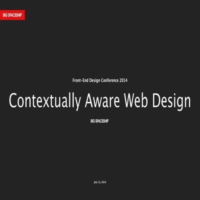 Contextual awareness for the web