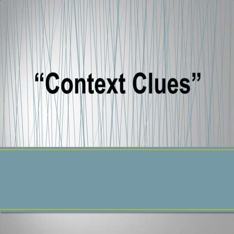 Context clues