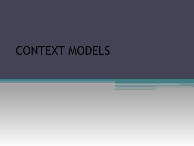 Context model