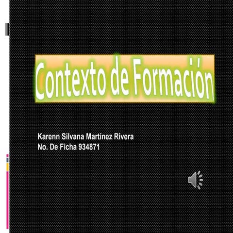 Contexto de formación | PPTX