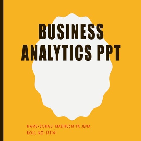 Context of business analytics in different businesses