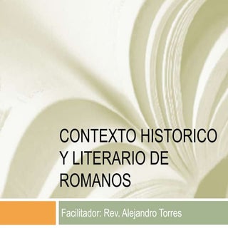 El Contexto historico y literario d...