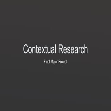 Context research | PPT