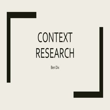 Context research