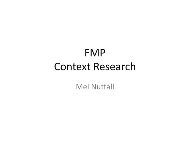 Context research