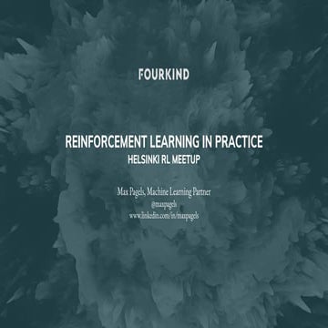 Reinforcement Learning in Practice: Contextual Bandits