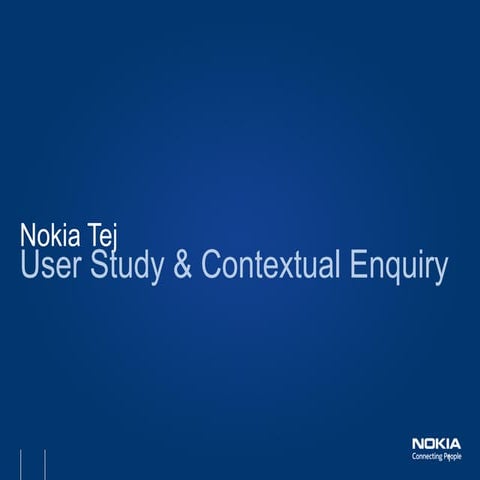 Contextual enquiry v1.0