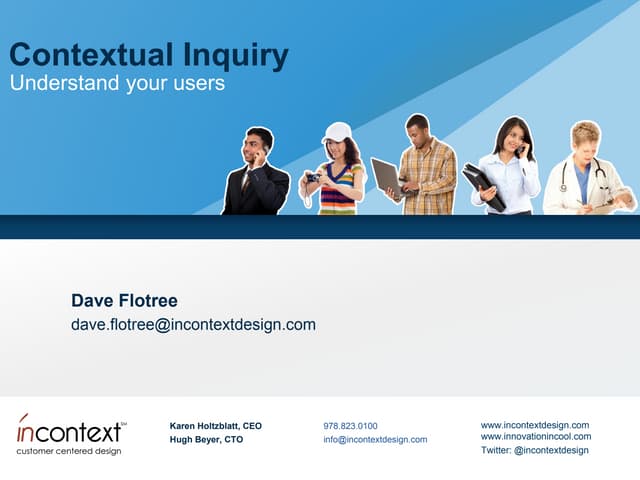 Contextual Inquiry ProductCamp Seattle 2013