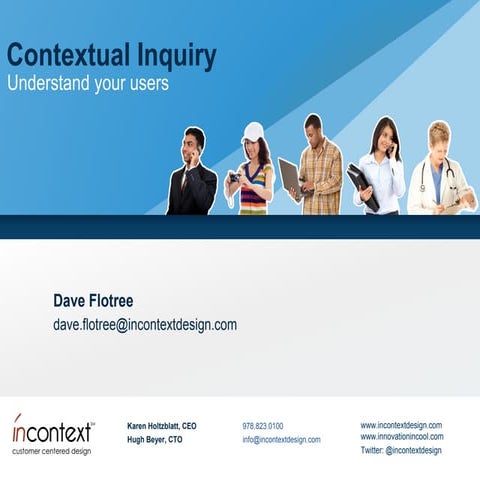 Contextual Inquiry ProductCamp Seattle 2013