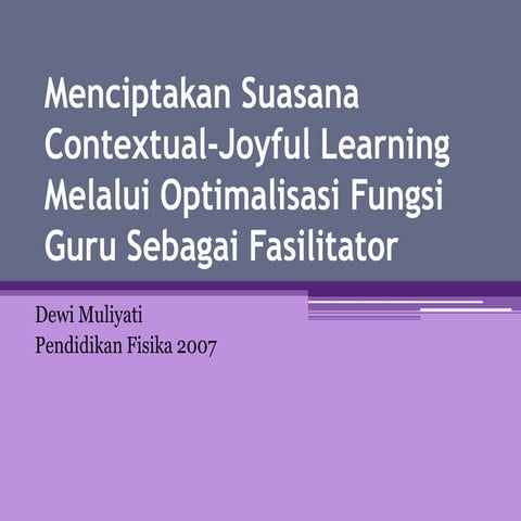 Contextual Learning Fungsional