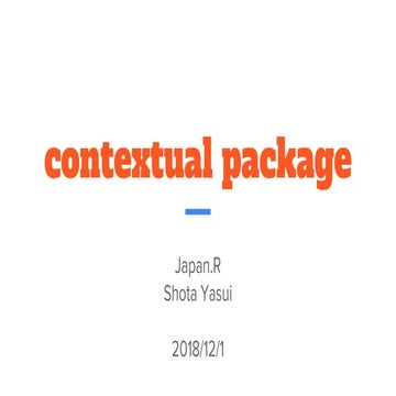 Contextual package