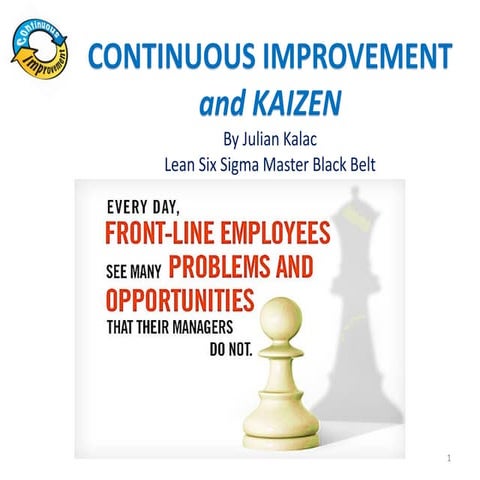 Continuous improvement  by Julian Kalac