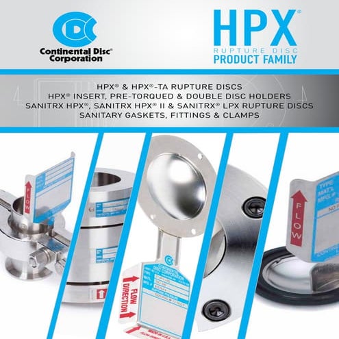 Continental Disc HPX Rupture Disc Family