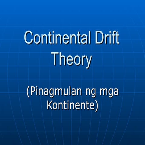 Continental Drift Theory