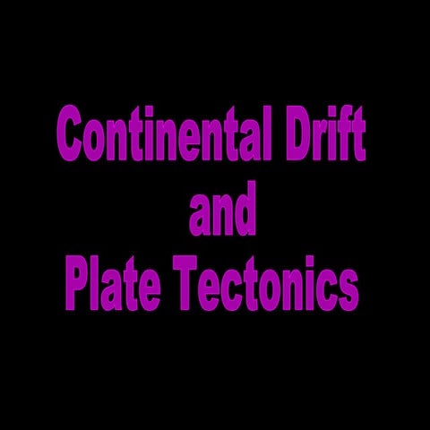 Continental Drift And Plate Tectonics Andie