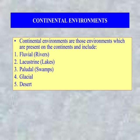 CONTINENTAL ENVIRONMENTS.ppt