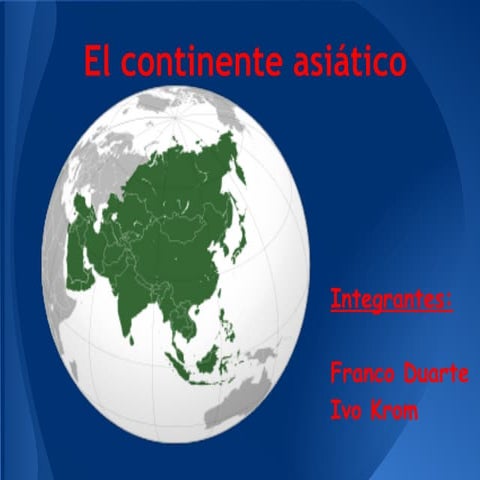 Continente asiático   4º b