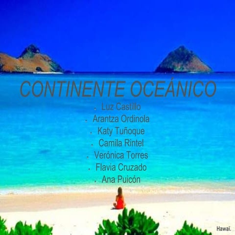 Continente oceánico.