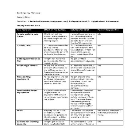 Contingency form | DOCX