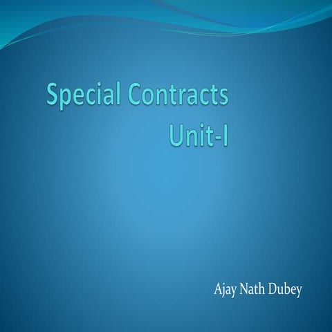 Contingent contract