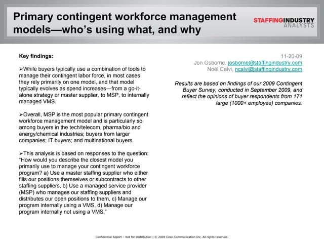 Contingent Workforce Models Nov09[1]