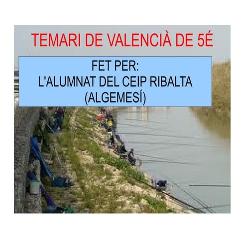 Continguts valencià 5é de primària