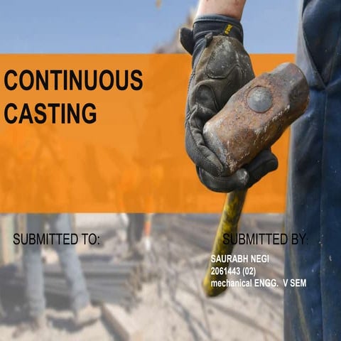 Continuous casting