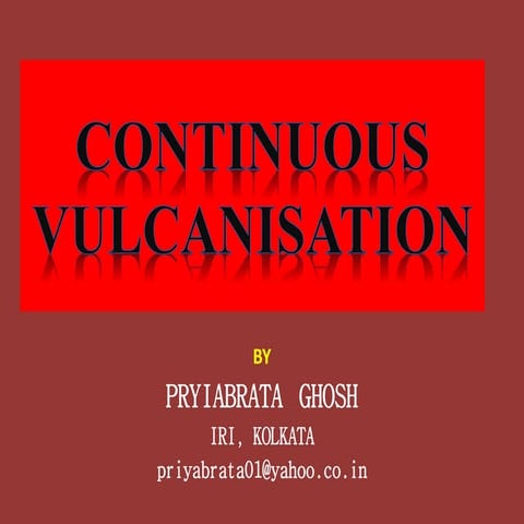 Continous vulcanisation 14