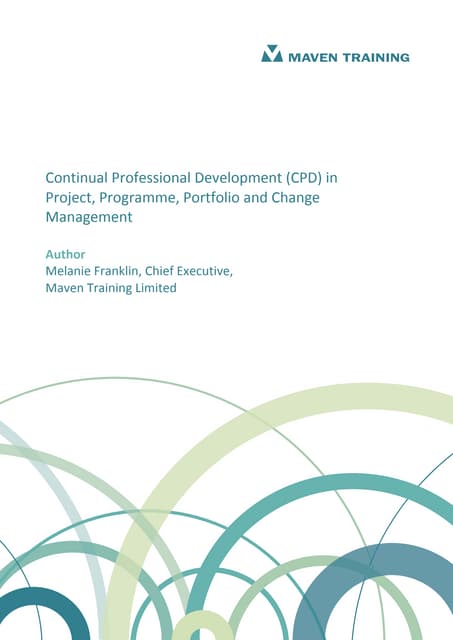 Continual professional development 1.0