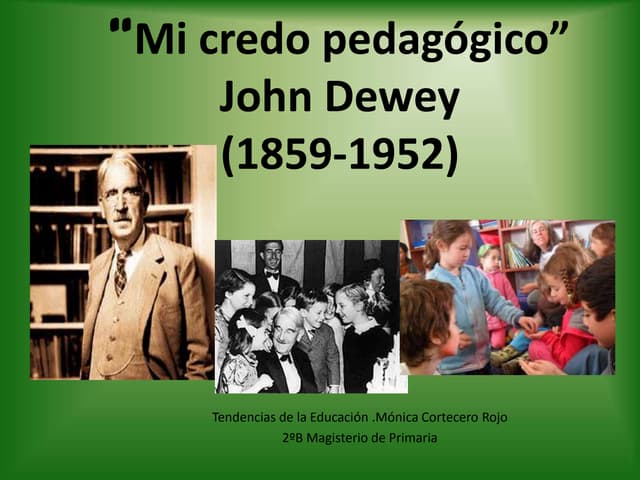 Los aportes de john dewey en la educación