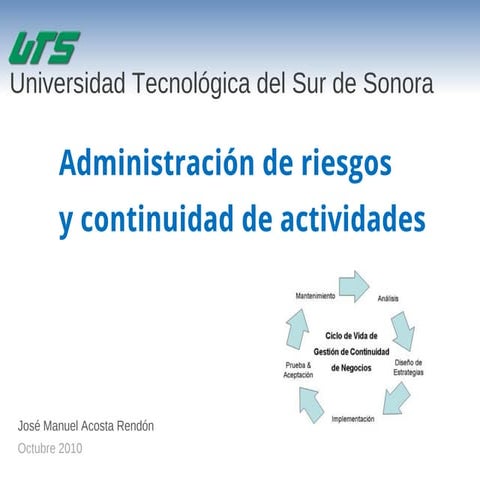 Continuidad de Actividades