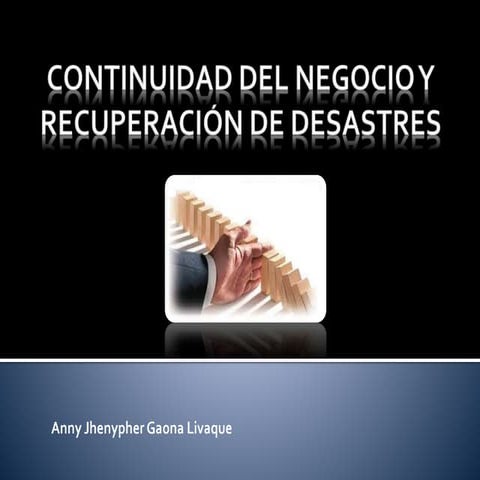 Continuidad del negocio | PPTX