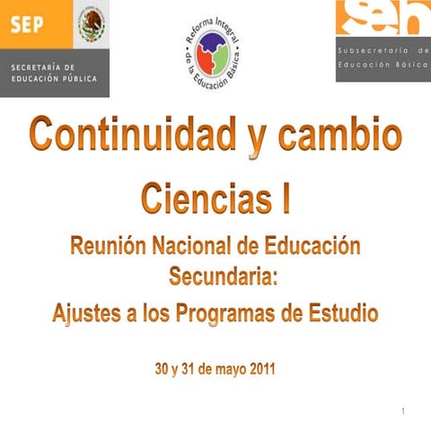 Continuidad y cambio ciencias i (27mayo11)