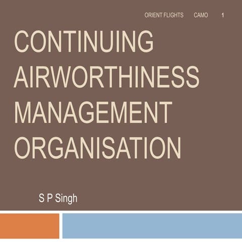 Continuing airworthiness management organisation