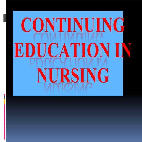 Continuing education in nursing 2