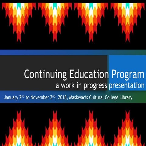 Continuing education program model Oyipayô Mâmitonêyhcikan ...