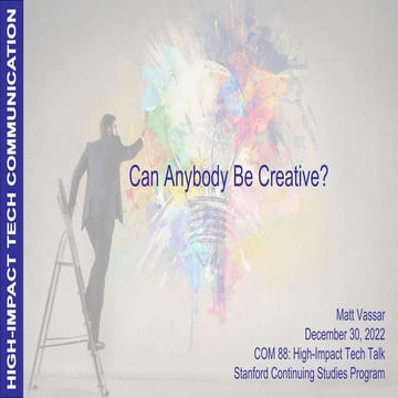 Tapping into Creativity, Brainstorming