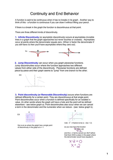 Continuity and  end_behavior