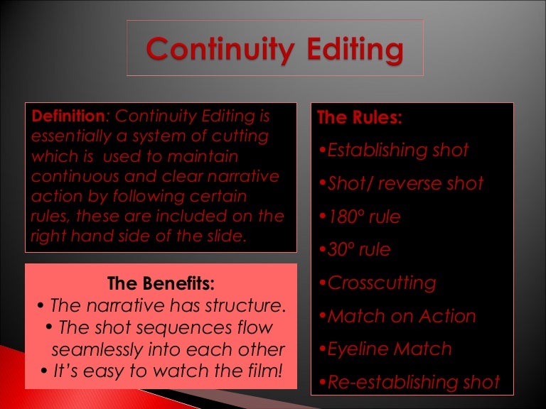 continuity editing