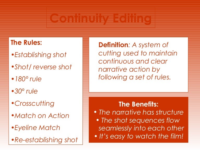 continuity editing