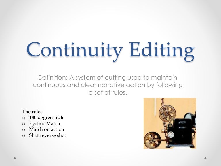 continuity editing