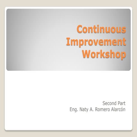 Continuos improvement tools ii
