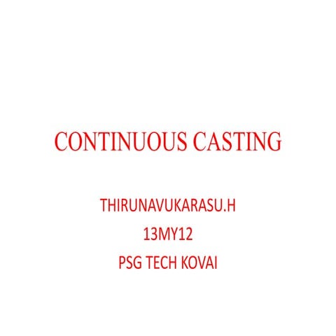 Continuous casting.PPT