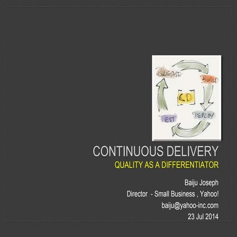 Getting ready for Continuous delivery