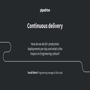 Continuous delivery in Pipedrive