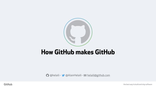 D-DAY 2015 Continuous delivery  GITHUB